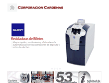 Tablet Screenshot of corporacioncardenas.com